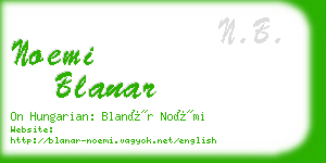 noemi blanar business card